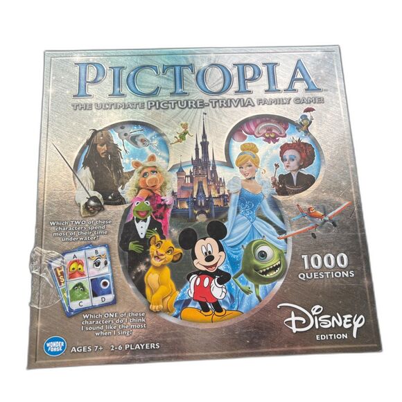 Disney Pictopia Family Trivia Game: Disney Edition Used - Picture 1 of 4